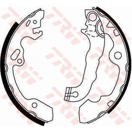TRW GS8636 Kit ganasce freno per