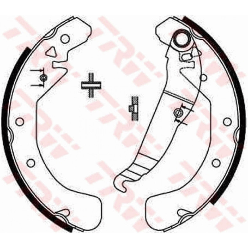 TRW GS8637 Brake Shoe Set Rear for