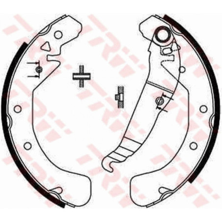 TRW GS8637 Brake Shoe Set Rear for