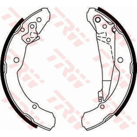 TRW GS8639 Bremsbackensatz für