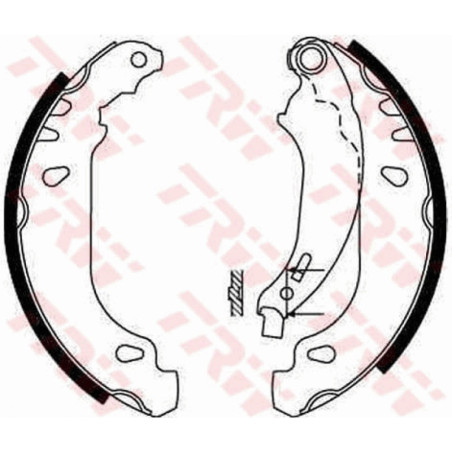 TRW GS8642 Brake Shoe Set Rear for