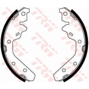 TRW GS8644 Brake Shoe Set Rear for