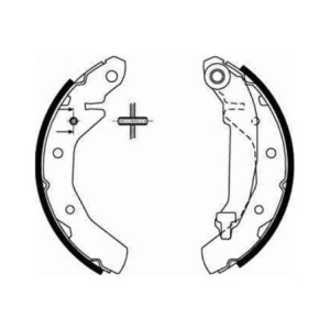 TRW GS8645 Kit ganasce freno per