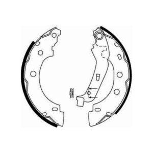 TRW GS8650 Kit ganasce freno per