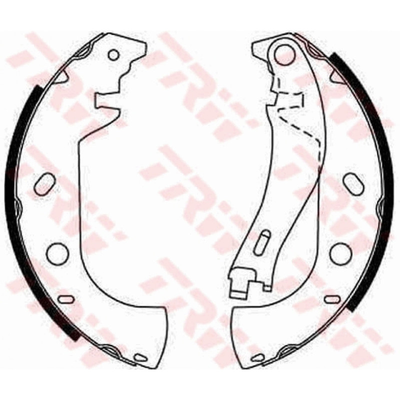 TRW GS8653 Kit ganasce freno per