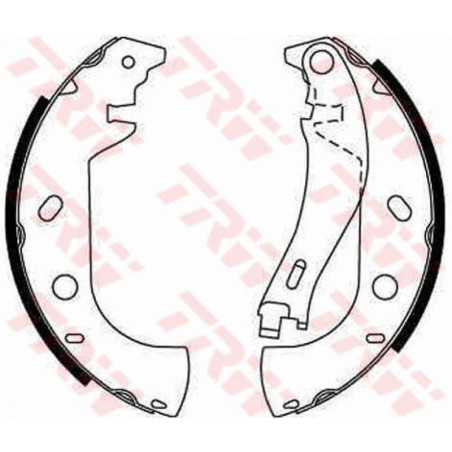 TRW GS8653 Bremsbackensatz für