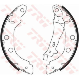 TRW GS8655 Brake Shoe Set Rear for