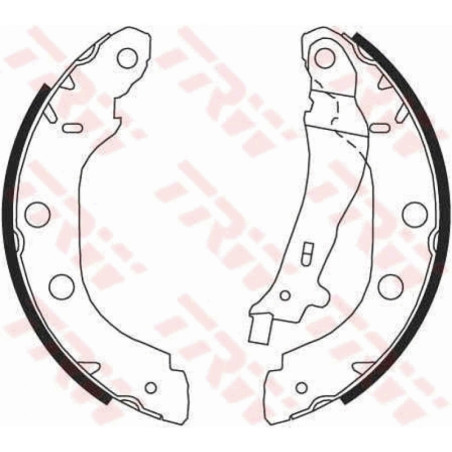 TRW GS8655 Kit ganasce freno per