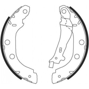 TRW GS8655 Brake Shoe Set Rear for