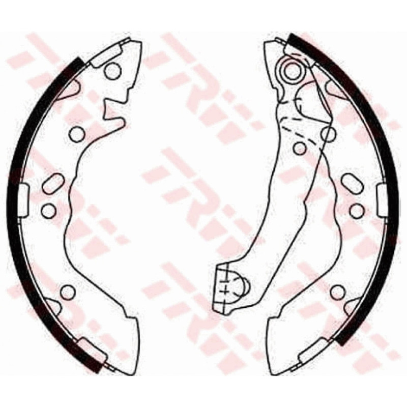 TRW GS8659 Brake Shoe Set Rear for