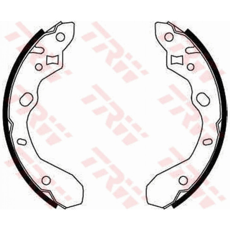 TRW GS8661 Bremsbackensatz für
