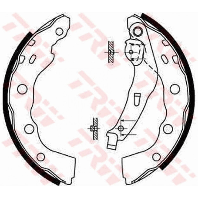 TRW GS8665 Brake Shoe Set Rear for