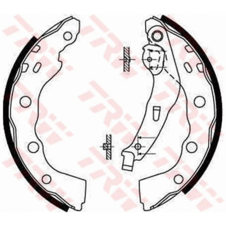 TRW GS8665 Brake Shoe Set Rear for