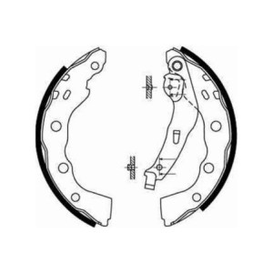 TRW GS8665 Kit ganasce freno per