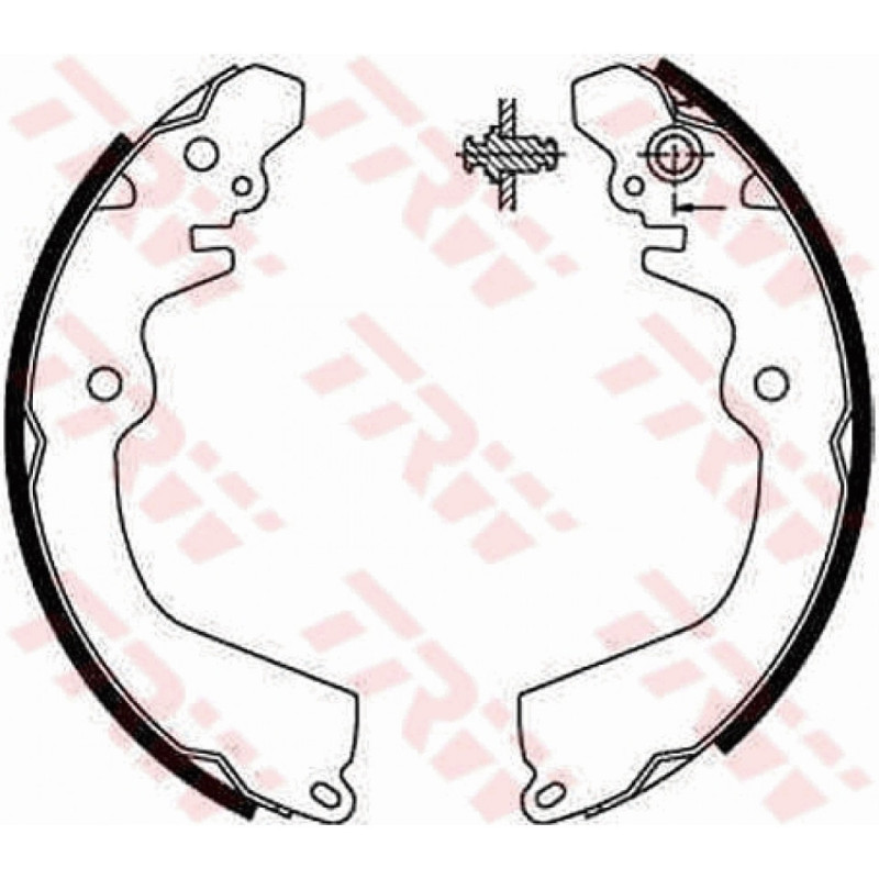 TRW GS8666 Bremsbackensatz für