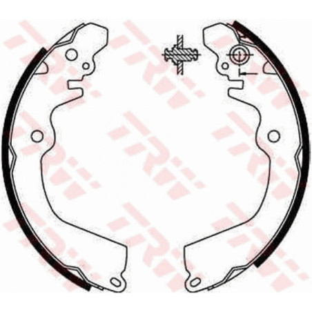 TRW GS8666 Bremsbackensatz für