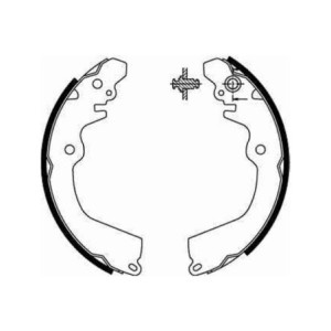 TRW GS8666 Kit ganasce freno per