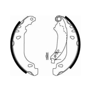 TRW GS8669 Bremsbackensatz für