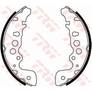 TRW GS8670 Brake Shoe Set Rear for