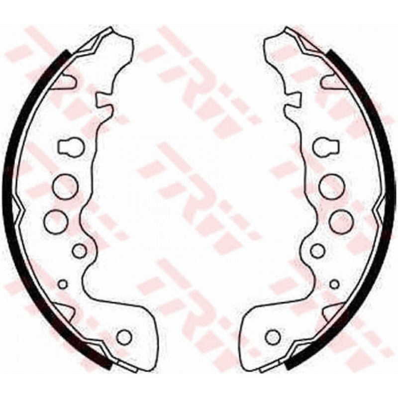 TRW GS8670 Kit ganasce freno per