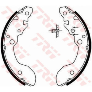 TRW GS8671 Brake Shoe Set Rear for