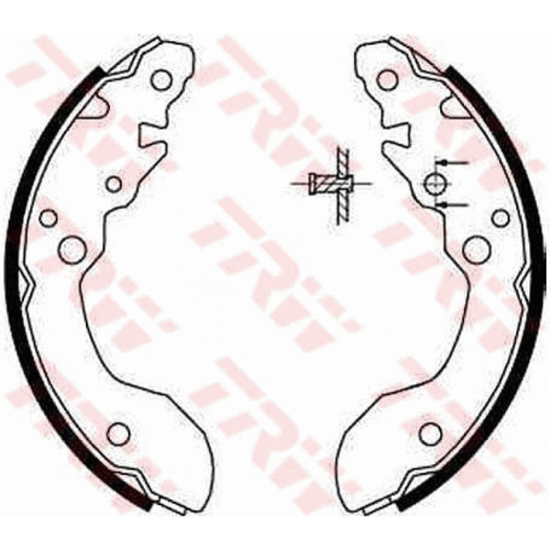TRW GS8671 Brake Shoe Set Rear for