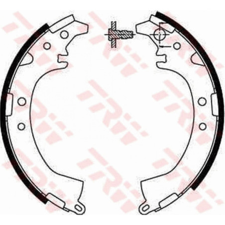 TRW GS8672 Brake Shoe Set Rear for