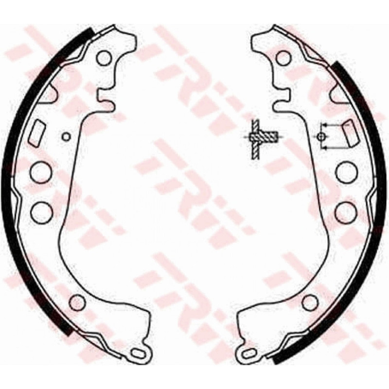 TRW GS8673 Kit ganasce freno per