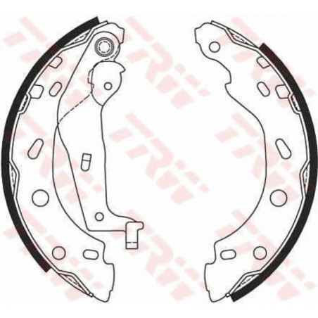 TRW GS8685 Kit ganasce freno per