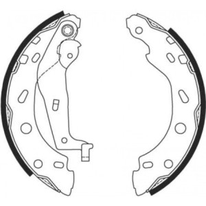 TRW GS8685 Bremsbackensatz für