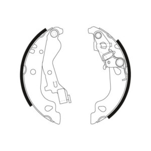 TRW GS8686 Kit ganasce freno per