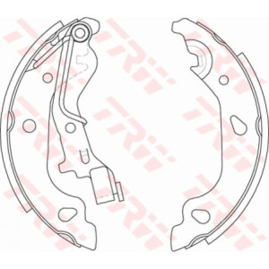 TRW GS8687 Brake Shoe Set Rear for