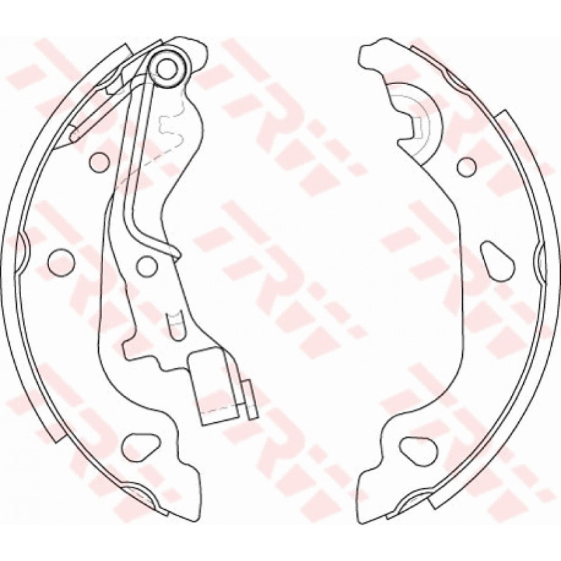 TRW GS8687 Brake Shoe Set Rear for