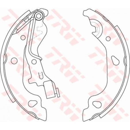 TRW GS8687 Brake Shoe Set Rear for