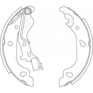 TRW GS8687 Kit ganasce freno per