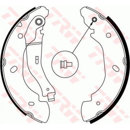 TRW GS8689 Brake Shoe Set Rear for