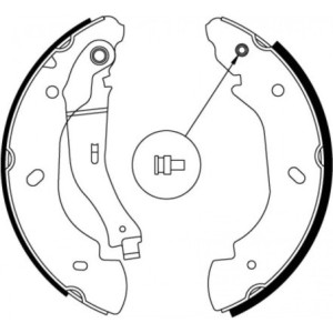 TRW GS8689 Kit ganasce freno per