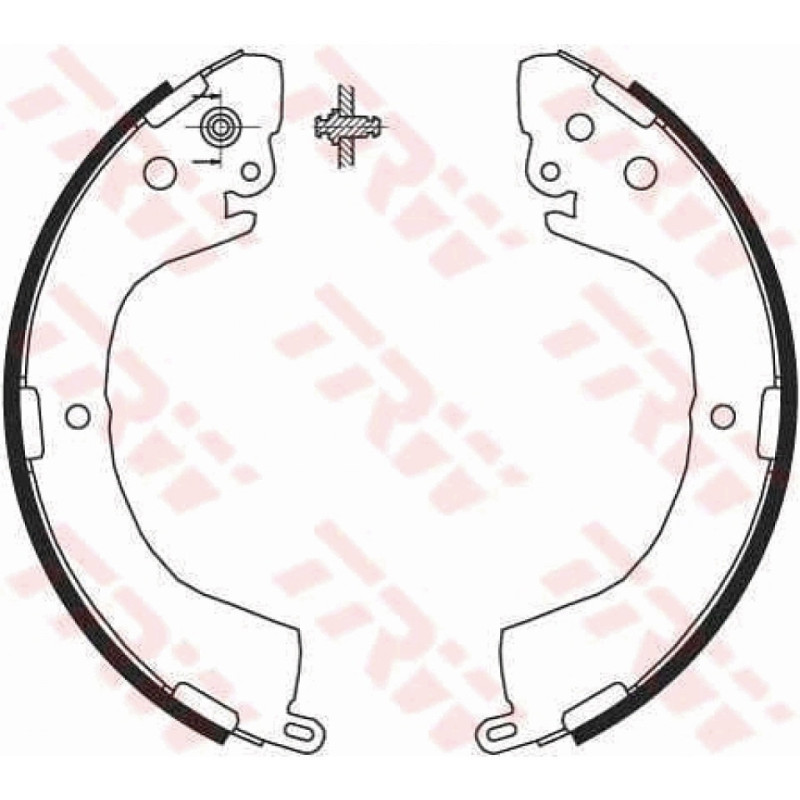 TRW GS8691 Brake Shoe Set Rear for