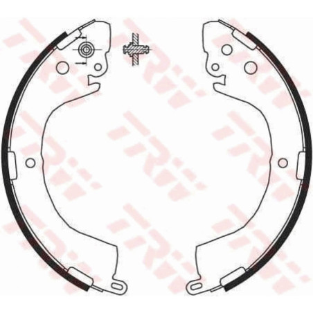 TRW GS8691 Brake Shoe Set Rear for