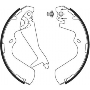 TRW GS8696 Brake Shoe Set Rear for