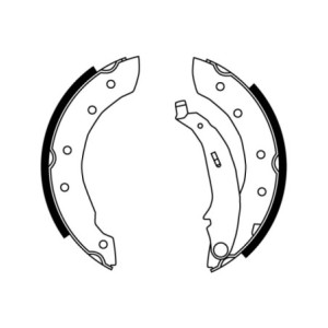 TRW GS8729 Brake Shoe Set Rear for