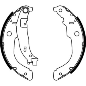 TRW GS8731 Kit ganasce freno per