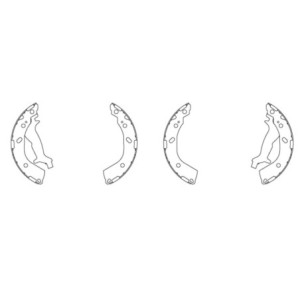 TRW GS8737 Brake Shoe Set Rear for