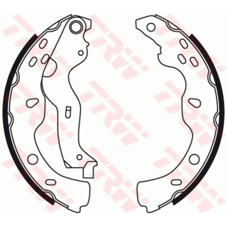 TRW GS8743 Brake Shoe Set Rear for