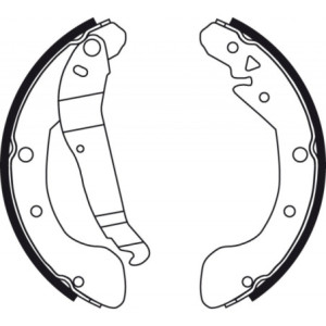 TRW GS8748 Brake Shoe Set Rear for