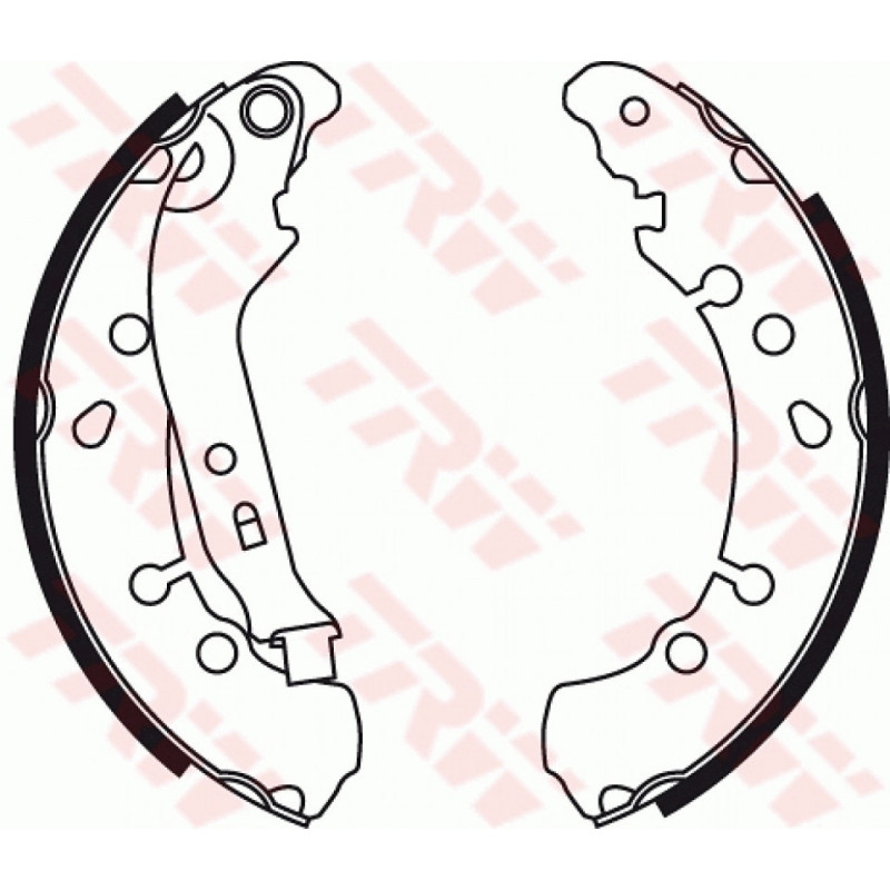 TRW GS8778 Brake Shoe Set Rear for
