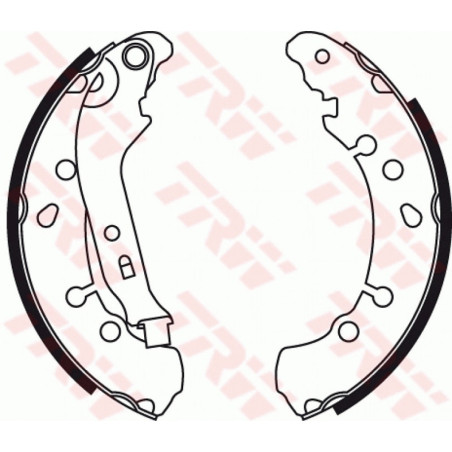 TRW GS8778 Kit ganasce freno per