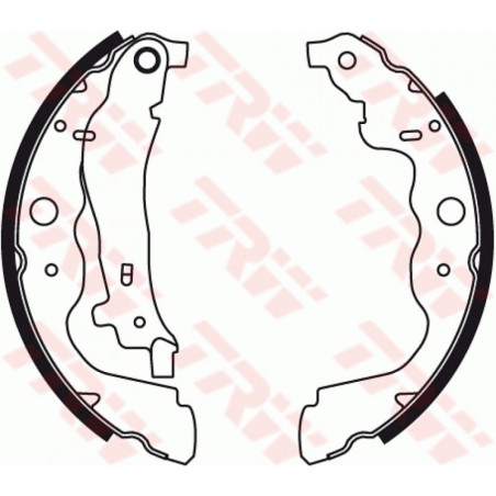 TRW GS8780 Brake Shoe Set Rear for