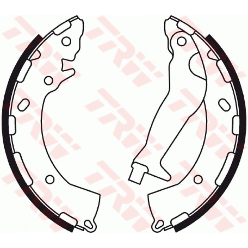 TRW GS8785 Brake Shoe Set Rear for