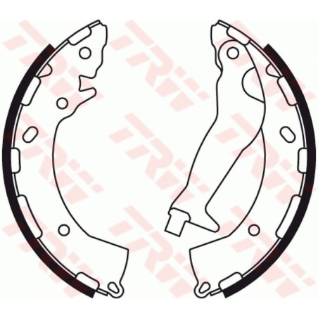 TRW GS8785 Kit ganasce freno per